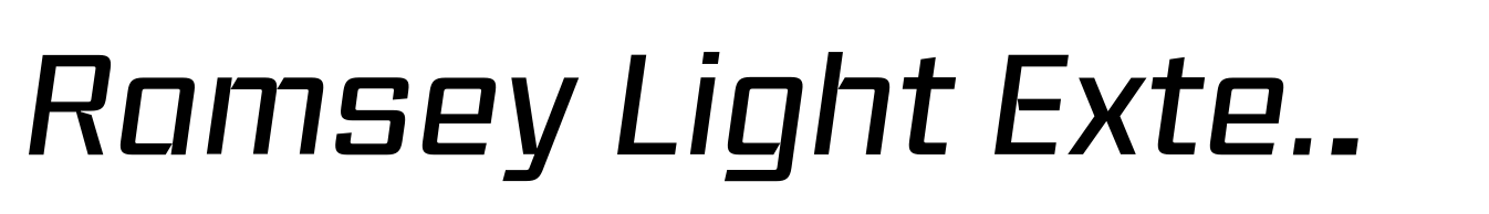 Ramsey Light Extended Italic